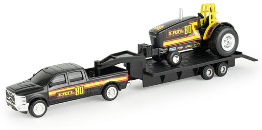 トラクター牽引車 トレーラー 80周年モデル トラック 働く車 模型 モデル / ERTL 1/64 農機
