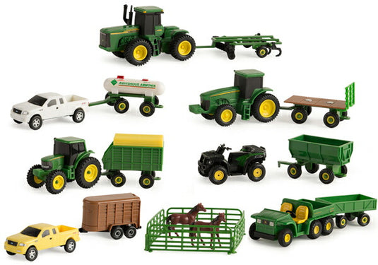John Deere ビークル バリューミックス プレイセット LP64813 農機 模型 / ERTL 1/64