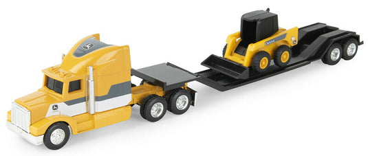 John Deereジョンディア トレーラー付 イエロー 農業機械 トラック 模型 / ERTL 1/64 農機