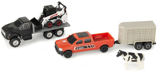 Bobcatボブキャット スキッドステア 牧場 プレイセット 農業玩具 模型 / ERTL 1/64 農機