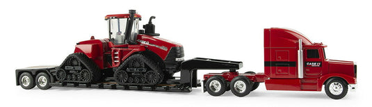 Case IH AFS Connect Steiger 620 Quadtrac トラクター、セミトレーラー、ローボーイトレーラーセット / ERTL 1/64 農業機械模型