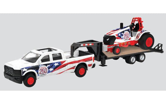 Case IHケースIH Truck Hauling Puller Tractorトラクター on Gooseneck / ERTL 1/32 模型