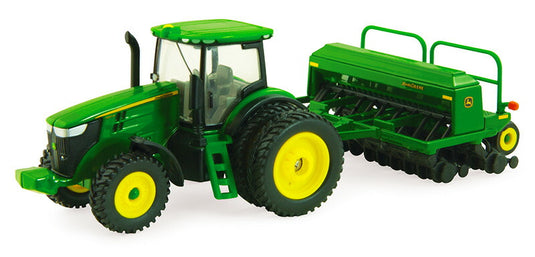 John Deereジョンディア 7215R トラクター ドリル付 農業機械 模型 / ERTL 1/64 農機