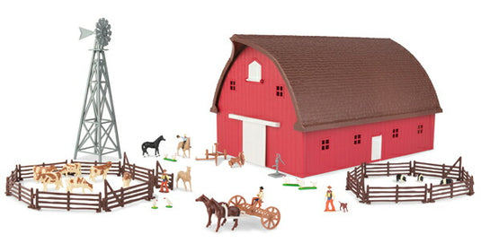 ゲーブルバーン 切妻屋根の納屋 73ピース プレイセット 農機 模型 / ERTL 1/64