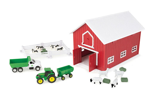 John Deere 赤い納屋 プレイセット 農機 模型 / ERTL 1/64