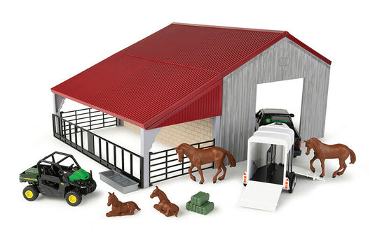 John Deere ウェザリング加工 納屋 プレイセット 農機 模型 / ERTL 1/32