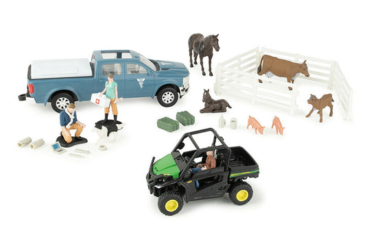 John Deere 獣医さん プレイセット 農機 模型 / ERTL 1/32