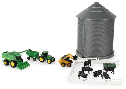 John Deere グレインビン プレイセット LP85917 農機 模型 / ERTL 1/64
