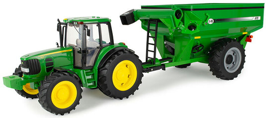 John Deereジョンディア 7430 トラクター 穀物カート付 農業機械 模型 / ERTL 1/16 農機