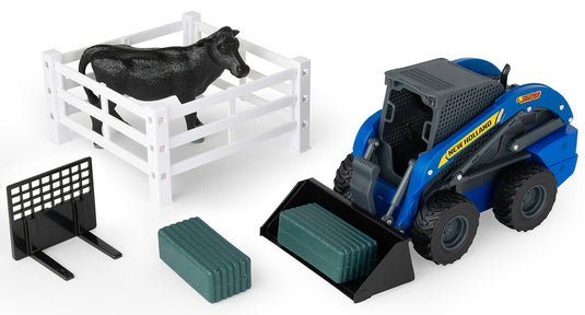 New Hollandニューホランド Skid Steer Farm Playset Big Farm Ser / ERTL 1/16 模型