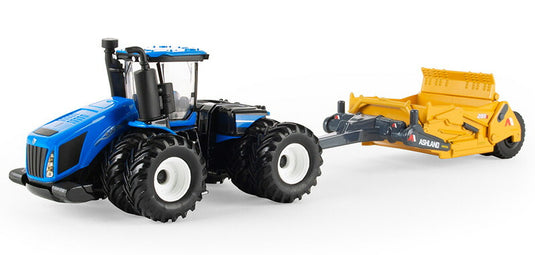 New Holland T9.700 トラクター Ashland 2811E スクレーパー付き 農機 模型 / ERTL 1/64