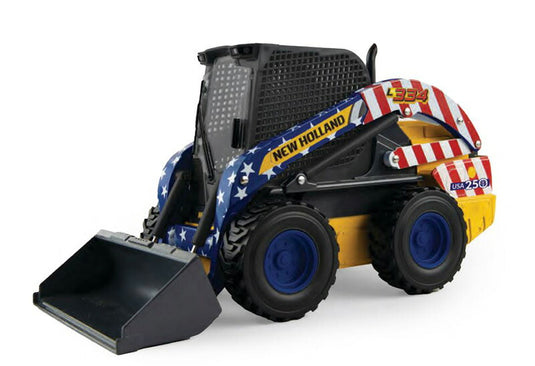 New Hollandニューホランド L334 Skid Steer Loaderスキッドステアローダー in Stars and St / ERTL 1/16 模型