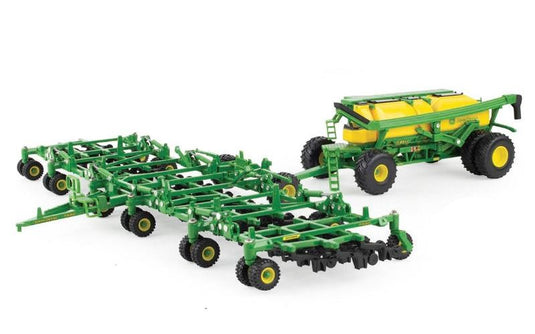 John Deereジョンディア P680 エアシーダー & C850T カート グリーン/イエロー / ERTL 1/64 農機 模型