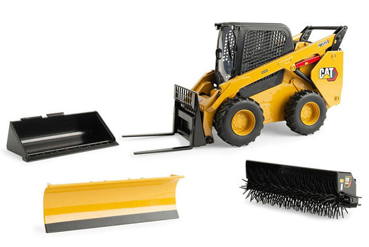 Caterpillar 272D3 ホイールスキッドステアローダー イエロー アクセサリー付き / ERTL 1/16