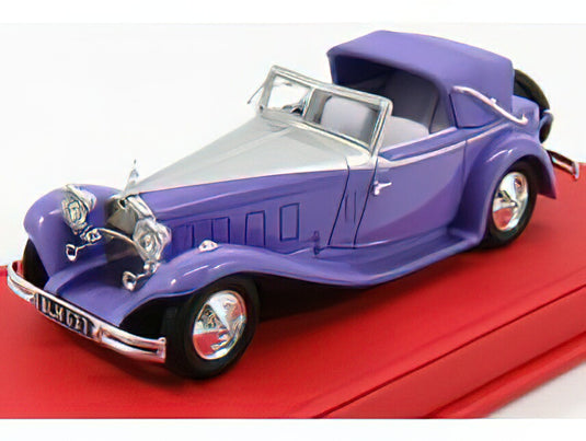 DELAGE - D8S CABRIOLET OPEN FERNANDEZ ET DARRIN sn38229 1934  - PURPLE/EVRAT 1/43模型モデルキット