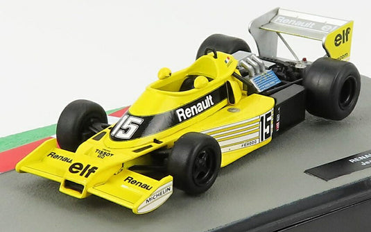 RENAULTルノー F1 RS01 N 15 1977シーズン ジャンピエールジャブイーユ イエロー ブラック FORMULA1-THE-CAR-COLLECTION-SALVAT / EDICOLA 1/43 ミニカー
