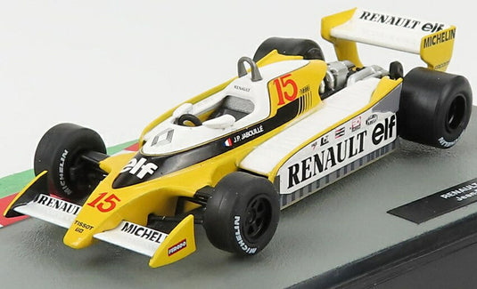 RENAULTルノー F1 RS10 N 15 1979シーズン ジャンピエールジャブイーユ イエロー ホワイト FORMULA1-THE-CAR-COLLECTION-SALVAT / EDICOLA 1/43 ミニカー