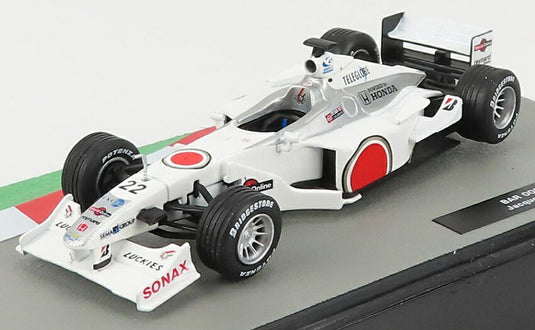 BAR F1 002 HONDAホンダ N 22 2000シーズン ジャックヴィルヌーヴ ホワイト FORMULA1-THE-CAR-COLLECTION-SALVAT / EDICOLA 1/43 ミニカー