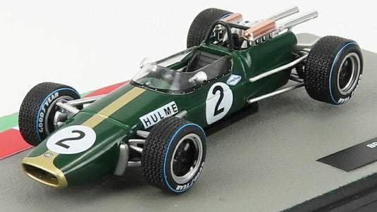 BRABHAMブラバム F1 BT24 N 2 デニスハルム 1967シーズン ワールドチャンピオン グリーン ゴールド FORMULA1-THE-CAR-COLLECTION-SALVAT / EDICOLA 1/43 ミニカー