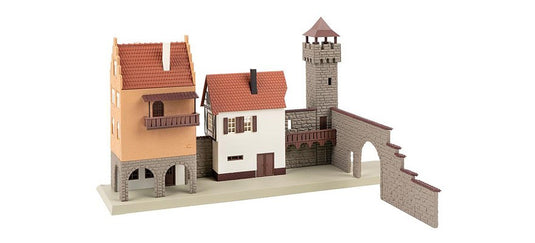 HOゲージ 鉄道模型 Faller City Wall 市壁 復刻版
