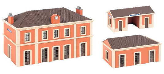 HOゲージ 鉄道模型 Faller Reichenweier駅セット Reichenweier train station set