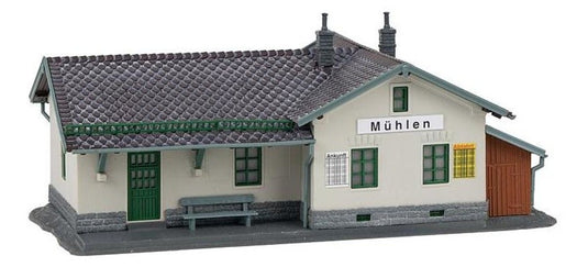 HOゲージ 鉄道模型 Faller Muehlen Station ミューレン駅 205 x 116 x 90 mm