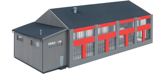 HOゲージ 鉄道模型ストラクチャー Faller フェラー 電気機関車用車庫 2線式 electric locomotive shed, 2-stall