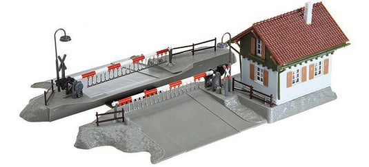 HOゲージ 鉄道模型 Faller ファラー 踏切小屋 Era II AC電源 Level crossing gatekeepers house Period II Power system AC