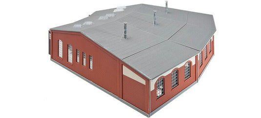 HOゲージ 鉄道模型 Faller ファラー 3-stall engine roundhouse long type Period I