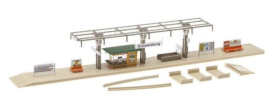 HOゲージ 鉄道模型 Faller Covered platform 屋根付きホーム Era III