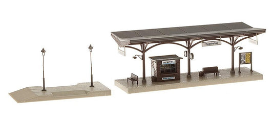 HOゲージ 鉄道模型 Faller ファーラー Covered platform 屋根付きプラットホーム Era II