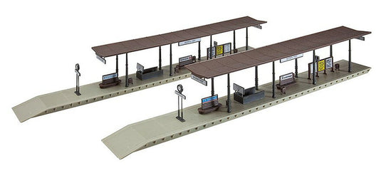 HOゲージ 鉄道模型 Faller ファラー 2つのプラットホーム Era I 2 Platforms Period I