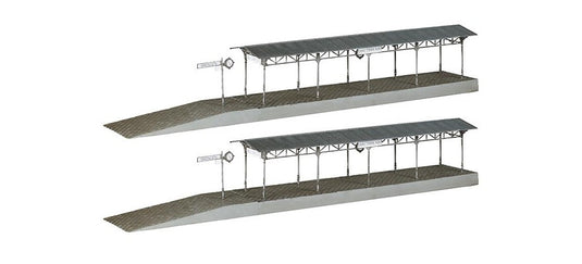 HOゲージ 鉄道模型ストラクチャー Faller 2 covered platforms Era I