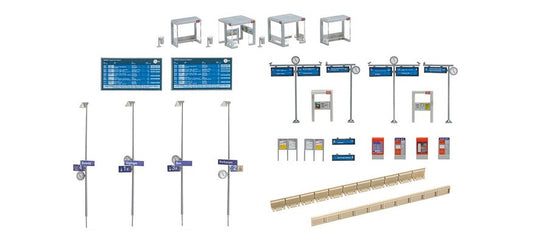 HOゲージ 鉄道模型ストラクチャー Faller Modern bus shelter with platform
