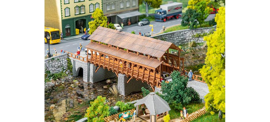 HOゲージ 鉄道模型 ストラクチャー Faller ファーラー Wooden railway bridge epoch I