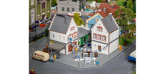HOゲージ 鉄道模型ストラクチャー Faller Gas station Hesselbach Era III