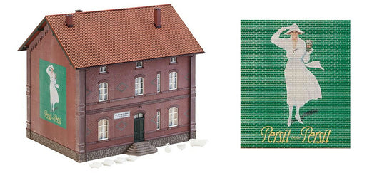 HOゲージ 鉄道模型 Faller ファラー Brick building M. Roehrig & Sohn Plumber