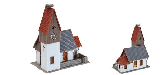 HOゲージ 鉄道模型ストラクチャー Faller 村の教会 Village church