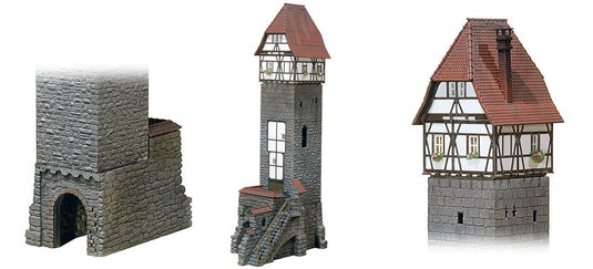 HOゲージ 鉄道模型ストラクチャー Faller Old-town tower house