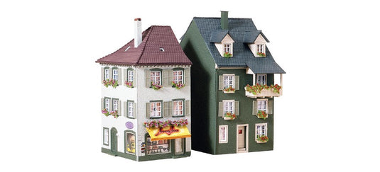 HOゲージ 鉄道模型ストラクチャー Faller Two town houses