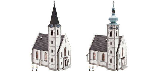 HOゲージ 鉄道模型 Faller ファラー Village church