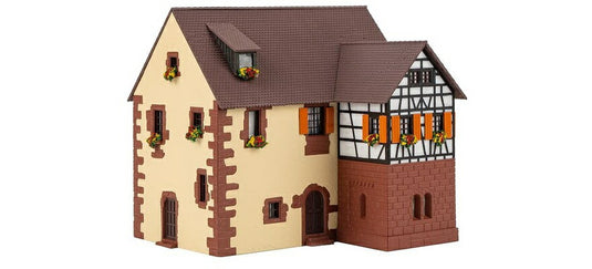 HOゲージ 鉄道模型 Faller ファラー 2階建ての城の風車 組み立てキット Two-story castle mill kit