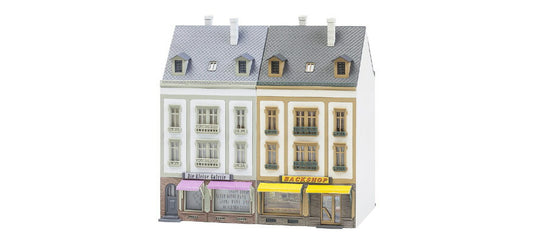 HOゲージ 鉄道模型 Faller ファーラー ベートーヴェン通り 2列の家 Beethovenstrasse 2 Row houses 170 x 104 x 176 mm