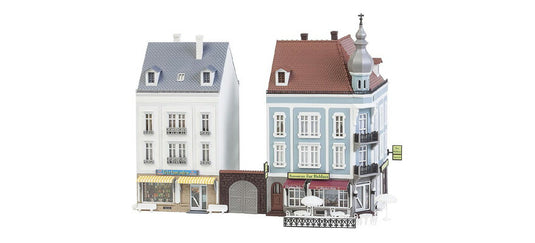 HOゲージ 鉄道模型 Faller ファーラー ベートーヴェン通り2軒のタウンハウス Beethovenstrasse 2 Town houses 202 x 118 x 200 mm