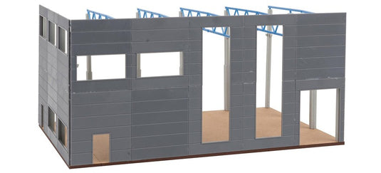 HOゲージ 鉄道模型 Faller 建設中の工業ホール System construction Era VI Industrial hall under construction