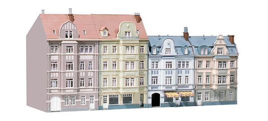 HOゲージ 鉄道模型 Faller ファーラー Row of town houses Goethestraesse タウンハウス