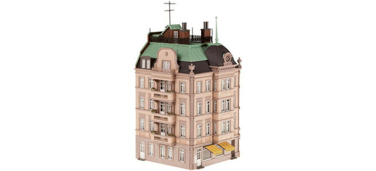 HOゲージ 鉄道模型 Faller ファラー 街端の家 ゲーテ通り88番地 City end house Goethestrasse 88