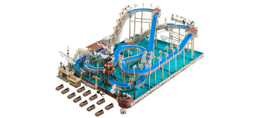 HOゲージ 鉄道模型 Faller ファラー ワイルドウォーター カヌーコース 海賊島 Wildwater canoeing course Pirateninsel