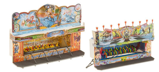 HOゲージ 鉄道模型ストラクチャー Faller フェラー 遊園地の屋台 2種セット 2 fairground booths