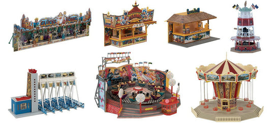 HOゲージ 鉄道模型 Faller ファラー 遊園地セット ギミック付キット Fun fair set fun fair functional kits
